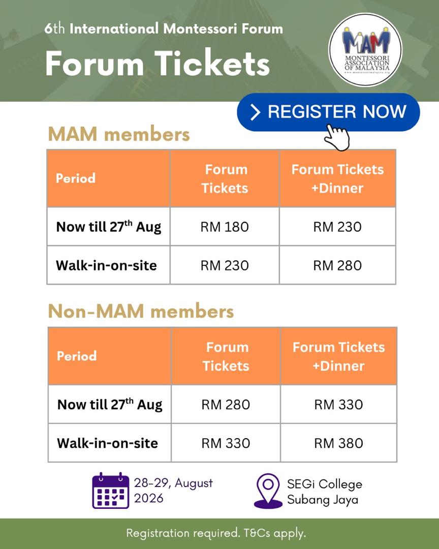 Forum ticket rate poster
